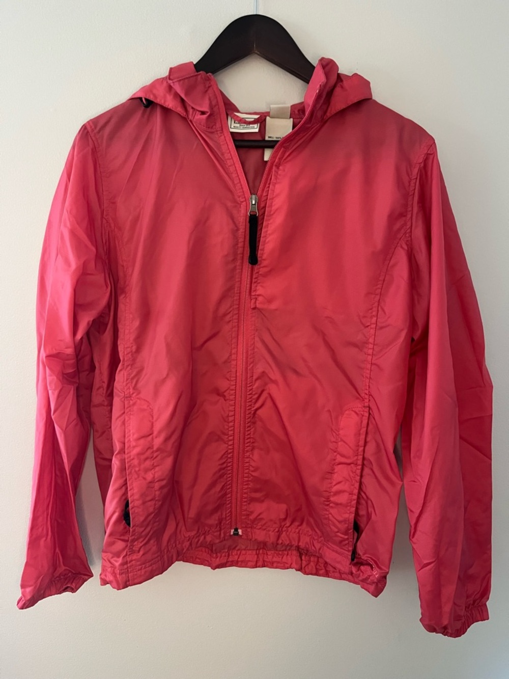 L.L.Bean Stowaway Windbreaker, Womens, Salmon Pink